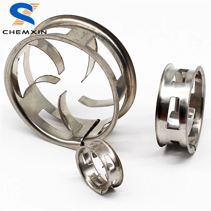 Mini anneau de cascade d'emballage d'échelle en métal de 25mm 38mm 50mm 76mm pour la tour de désulfuration dans l'industrie
